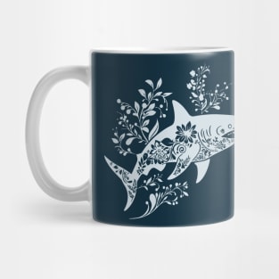 Floral Shark – Fierce Meets Elegant Mug